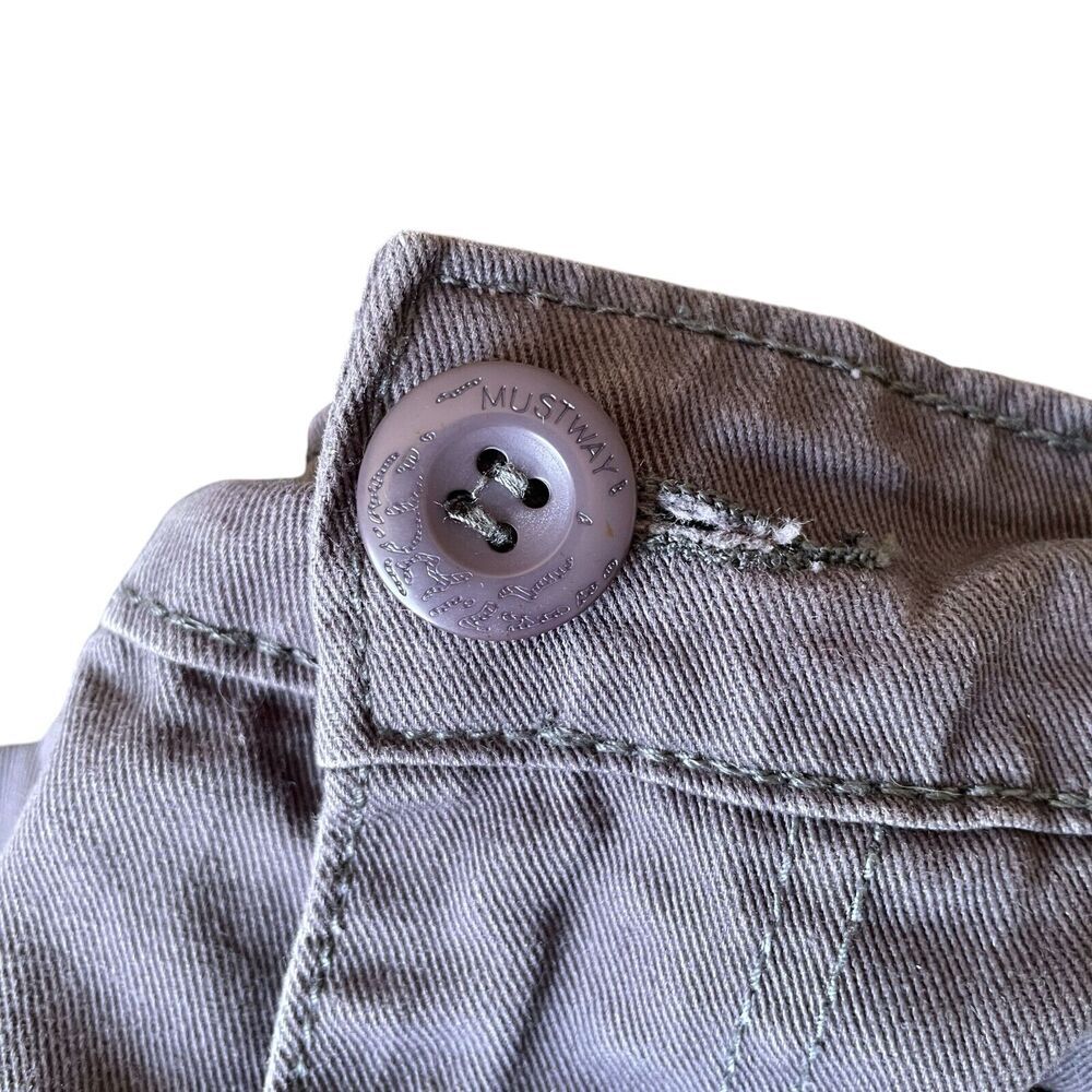 AKARMY Cargo Pants Womens 6 Gray Drawstring Ankle Baggy 90s Retro Street Grunge‎ - Picture 4 of 16